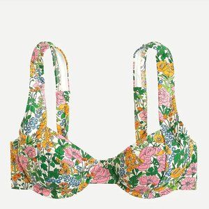 NWT J. Crew Bikini Top in Liberty Mini Floral Walk